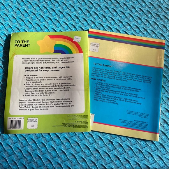 1990s Tiny Toon Paint With Water Books - Picture 2 of 16
